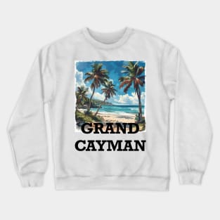 Grand Cayman (with Black Lettering) Crewneck Sweatshirt